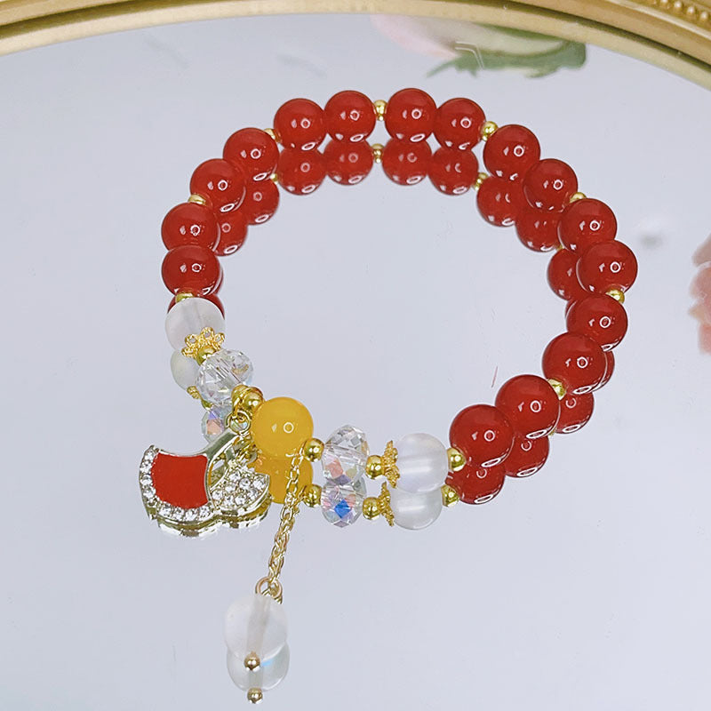 Wholesale Fresh Glass Beaded Bracelet